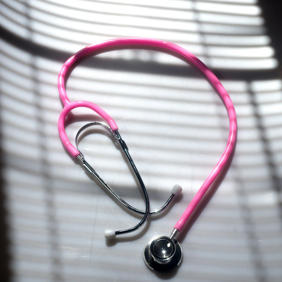 ENT physician providing patient care